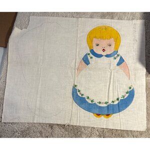 Doll Cut & Sew Fabric Panel Cotton B188 Betty Jane Mod Art SCJ & S Incomplete